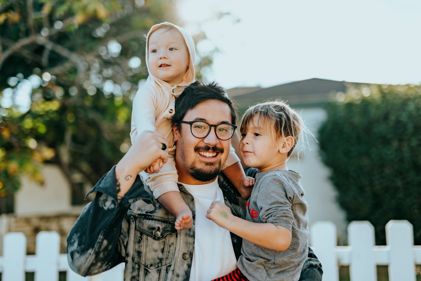Family talking through home care options
